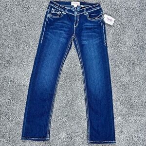Laguna Beach Women's Size 30 Sunset Beach Straight Leag Jeans Skull Pocket USA